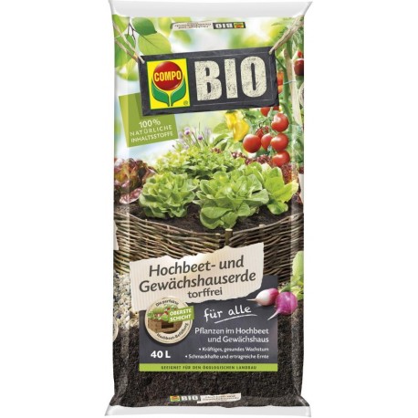 Terreau BIO, sans tourbe 40L COMPO SANA (Par 51)