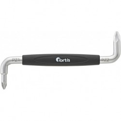 Tournevis coudéPZ1+PZ2x100mm FORTIS
