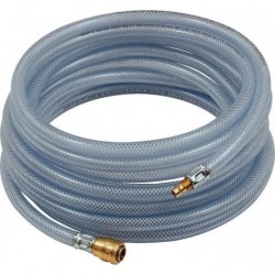 Tuyau air PVC avec raccord 25m 6x3mm transparent RIEGLER