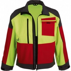 Veste Softshell ForestJackRed Taille XL rouge/anthr./jaune