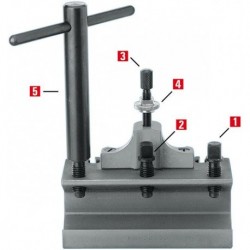 Vis carrée pour tourelle à serrage rapide M7x1 SRW 1 PCS