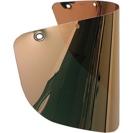 Visière clair PC 500x250x1mm or