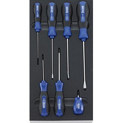 Module d'outillage Tournevis, Type : Fente/PZ, Dimensions 1/3
