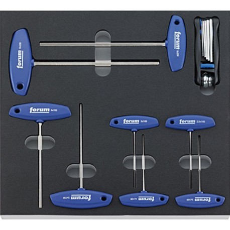 Module d'outillage Tournevis avec clé coudée, Type : 6 pans, Dimensions 2/3
