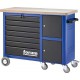 Servante roulante, Dimensions L x l x H : 1190 x 500 x 960 mm, Convient aux modules 3 x 1/3, Force portante statique/mobile 999/999 kg, Poids : 99 kg