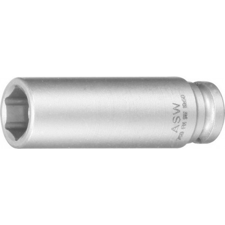Douille à choc longue avec aimant à ressort 1/4" 10mm ASW 1 PCS