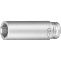 Douille à choc longue avec aimant à ressort 1/4" 13mm ASW 1 PCS
