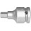 Embout de vissage à choc 1/2'' pour vis femelle à 6 pans, Cote s/plats : 12 mm, Long. 55 mm, Ø extérieur de l'entraînement 25 mm