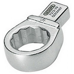 Clé polygonale emboîtable, Cote s/plats : 17 mm, Tige 9 x 12 mm, Larg. : 27,2 mm, Hauteur : 13,0 mm