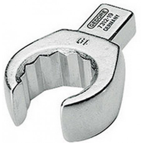 Clé polygonale emboîtable ouverte, Cote s/plats : 22 mm, Tige 9 x 12 mm, Larg. : 39,0 mm, Hauteur : 14,5 mm