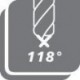 Foret hélicoïdal à queue cône morse, en acier à coupe rapide, type N, DIN 345, profil rectifié, surface traitée à la vapeur, Ø h8 : 29,00 mm