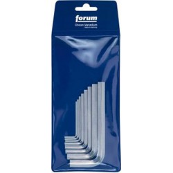Jeu de clés coudées à 6 pans, dans trousse en plastique, Contenu : 2 2,5 3 4 5 6 8 10 mm