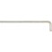 Clé coudée à 6 pans, modèle long, nickelé, Cote s/plats : 2,5 mm, Long. des branches 113 x 20 mm