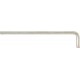 Clé coudée à 6 pans, modèle long, nickelé, Cote s/plats : 6 mm, Long. des branches 184 x 38 mm