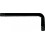 Clé coudée TORX®, Dimensions : T 6, Long. des branches 44 x 18 mm