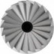 Fraise sur tige de 6 mm, en carbure, forme cylindrique ZYA-S, avec denture frontale, denture 3, Forme : ZYA-S 0820, Ø de la tête 8 mm