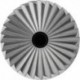 Fraise sur tige de 6 mm, en carbure, forme cylindrique ZYA-S, avec denture frontale, denture 5, Forme : ZYA-S 0820, Ø de la tête 8 mm