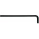 Clé coudée à 6 pans, modèle long, traité au phosphate de manganèse, Cote s/plats : 3 mm, Long. des branches 128 x 23 mm
