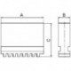 Mors de mandrins de tours, 3 mors, mors monoblocs non étagés, non trempés, Taille : 250 mm, Long. A 90 mm, Larg. : B 24 mm, Hauteur C : 67,5 mm