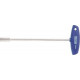 Clé à douille 6 pans avec poignée en T, Cote s/plats : 10 mm, Long. de la lame 230 mm, Long. totale 262 mm