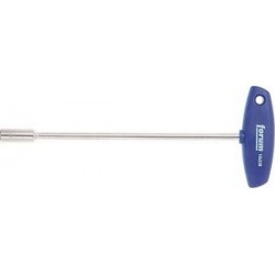Clé à douille 6 pans avec poignée en T, Cote s/plats : 10 mm, Long. de la lame 230 mm, Long. totale 262 mm