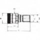 Tirettes courtes, ISO : 40, Norme Rainure circulaire Ott, g M16, d : 25 mm, d1 : 21,1 mm, d2 : 17 mm, l : 53 mm, l1 : 25 mm, l2 : 13,60 mm