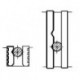 Mors pour étaux machine RB/RS/UZ, type SPR, Pour taille : 3, Larg. : des mors 135 mm