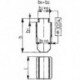 Ecrou à fente DIN6323 10x12mm AMF 1 PCS
