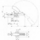 Sauterelle à tige coulissante et petite embase angulaire, Taille : 1, Capacité du piston F1 1,0 kN, Capacité du piston F2 1,0 kN