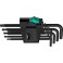 Jeu de clés coudées à tête sphérique, TORX®, 9 pièces, Contenu : T 8 T 9 T 10 T 15 T 20 T 25 T 27 T 30 T 40