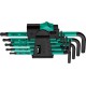 Jeu de clés coudées TORX® BO, 9 pièces, Contenu : T 8 T 9 T 10 T 15 T 20 T 25 T 27 T 30 T 40