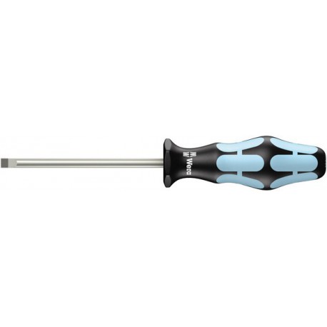 Tournevis plat en acier inoxydable, Larg. : de la lame : 4,0 mm, Épais. : de la lame 0,8 mm, Long. de la lame 100 mm, Long. totale : 198 mm
