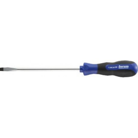 Tournevis plat avec lame ronde, Larg. : de la lame : 3,0* mm, Épais. : de la lame 0,5 mm, Long. de la lame : 80 mm, Long. totale : 184 mm