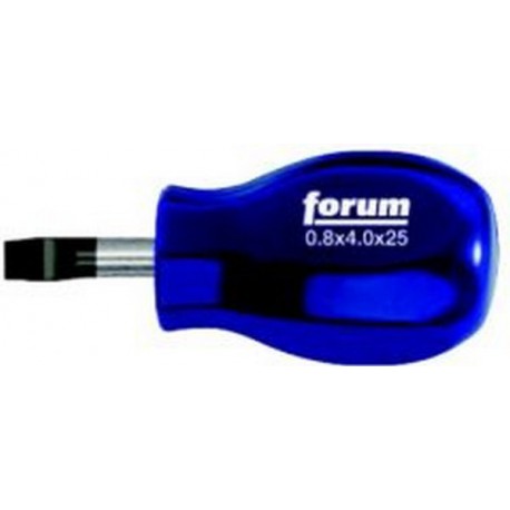 Tournevis plat pour carburateur, Larg. : de la lame : 4,0 mm, Épais. : de la lame 0,8 mm, Long. de la lame 25 mm, Long. totale : 79 mm