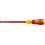 Tournevis plat VDE, Larg. : de la lame : 8,0 mm, Épais. : de la lame 1,2 mm, Long. de la lame 175 mm, Long. totale : 299 mm, Ø de la lame : 8,3 mm