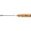 Tournevis plat, manche en bois, Larg. : de la lame : 4,5* mm, Épais. : de la lame 0,8 mm, Long. de la lame : 90 mm, Long. totale : 192 mm