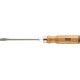 Tournevis plat, manche en bois, Larg. : de la lame : 10,0 mm, Épais. : de la lame 1,2 mm, Long. de la lame 175 mm, Long. totale : 301 mm