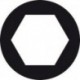 Composition de douilles 1/2'', 6 pans, ZYKLOP, Modèle : Cliquet réversible à levier