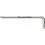 Clé coudée à 6 pans, à tête sphérique, acier inoxydable, Cote s/plats : 3 mm, Long. des branches 126 x 20 mm