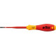 Tournevis plat VDE slimFix, Larg. : de la lame : 4,0 mm, Épais. : de la lame 0,8 mm, Long. de la lame 100 mm, Long. totale : 211 mm, Ø de la lame : 5,8 mm