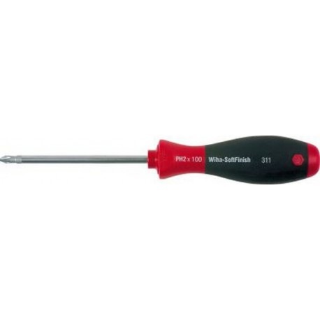 Tournevis cruciforme PH, avec lame ronde, Dimensions : PH 1, Long. de la lame 80 mm, Long. totale 191 mm, Ø de la lame : 4,5 mm