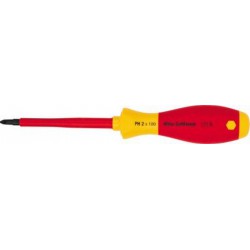 Tournevis cruciforme PH VDE, avec lame ronde, Dimensions : PH 3, Long. de la lame 150 mm, Long. totale 268 mm, Ø de la lame : 9,8 mm