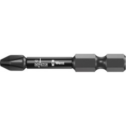 Embout pour vis cruciforme 1/4'' PH Impaktor, 50 mm de long, Dimensions : PH 3, Long. totale 50 mm (Par 5)
