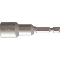 Douille 1/4'', 50 mm de long, métrique, Cote s/plats : 7 mm