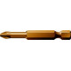 Embout extra-dur, pour vis cruciforme 1/4'' PZ avec zone de torsion, Dimensions : PZ 2