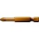 Embout extra-dur, pour vis cruciforme 1/4'' PZ avec zone de torsion, Dimensions : PZ 2
