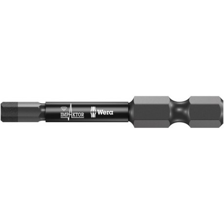 Embout pour vis à 6 pans femelle 1/4'' Impaktor, 50 mm de long, Cote s/plats : 4 mm, Long. totale 50 mm (Par 5)