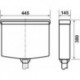 Réservoir a suspendre chasse 6-9 Litres - blanc