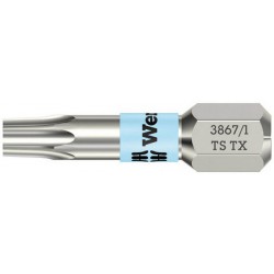 Embout inox 1/4" DIN3126C6,3 T10x25mm Wera 1 PCS