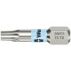 Embout pour vis TORX® 1/4'', acier inoxydable avec zone de torsion, 25 mm de long, Dimensions : T 40